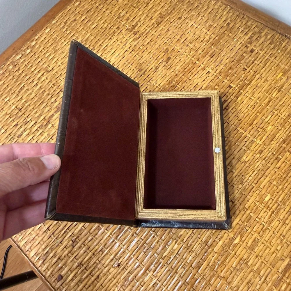 Hidden Storage Book Secret Stash Safe Box Library Core Grandmillennial Old World